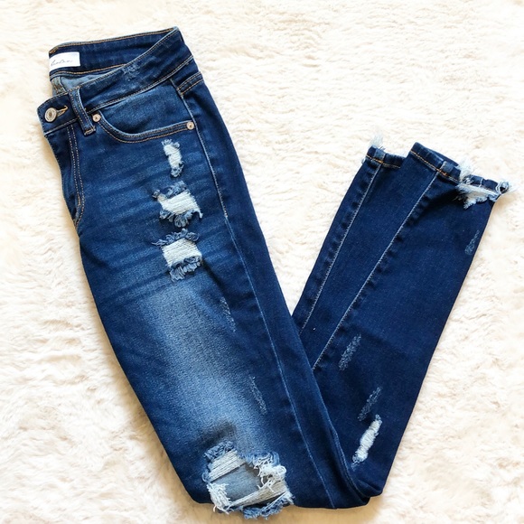 KanCan Mid Rise Kimberly Skinny Jean Size 24 - Picture 8 of 8